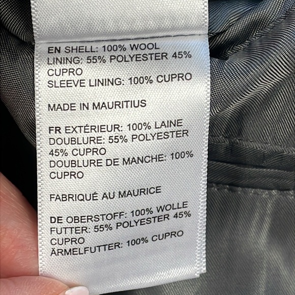 Untuckit Wrinkle Resistant Palazzo Sport Coat Blazer Gray Wool Sz 46R - Picture 10 of 15